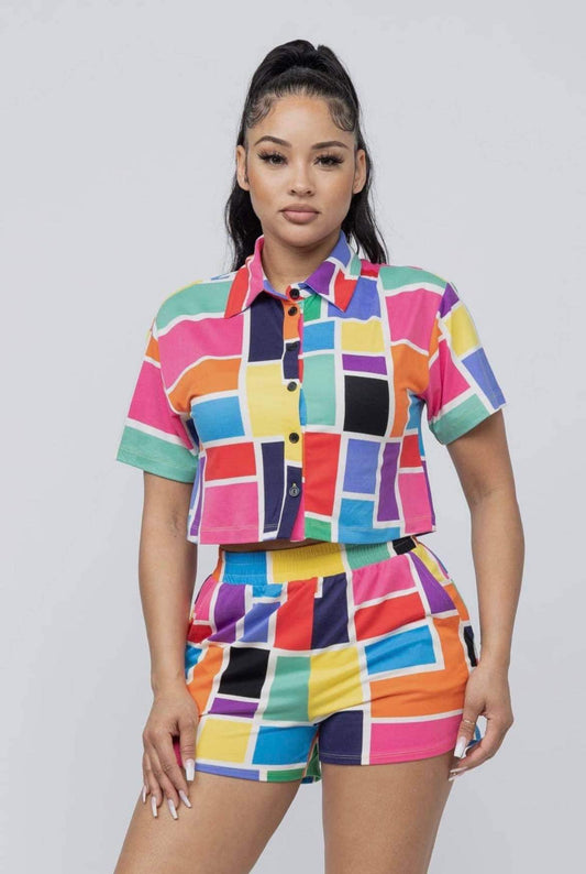 Candy Land Color Block Short Ser